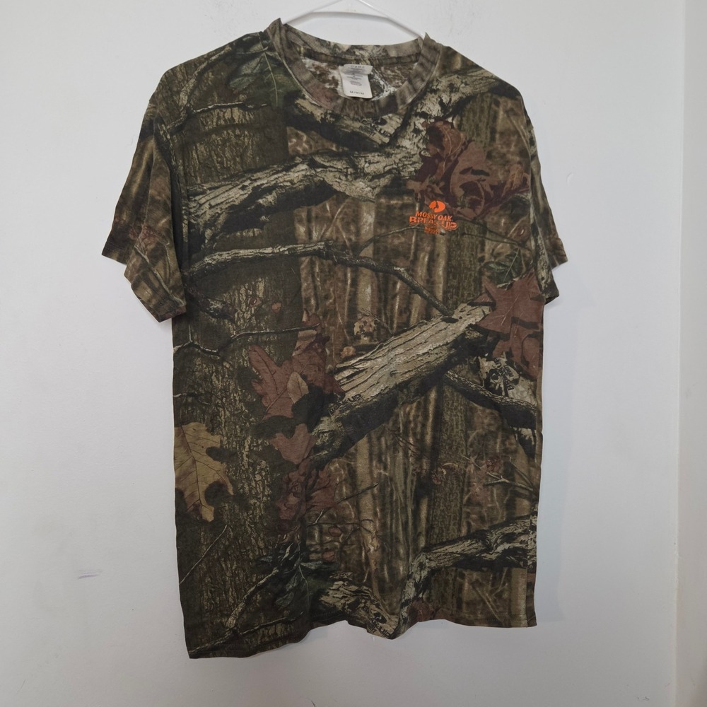 Mossy Oak Break-Up Infinity Camo T-Shirt Mens Medium Hunting Fishing‎ Brown Tee